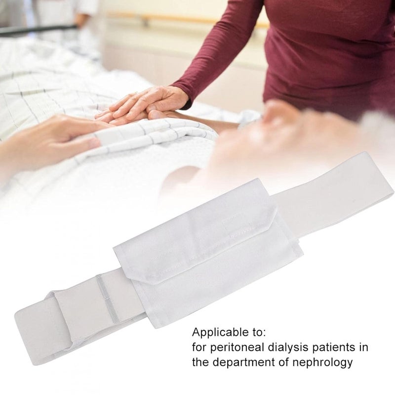 woobles Peritoneal Holder Belt, Dialys Catheter Belt Peritoneal Tube Protection Belt Catheter Pd Dialysis Belt Pads Drainage[White] - Image 4